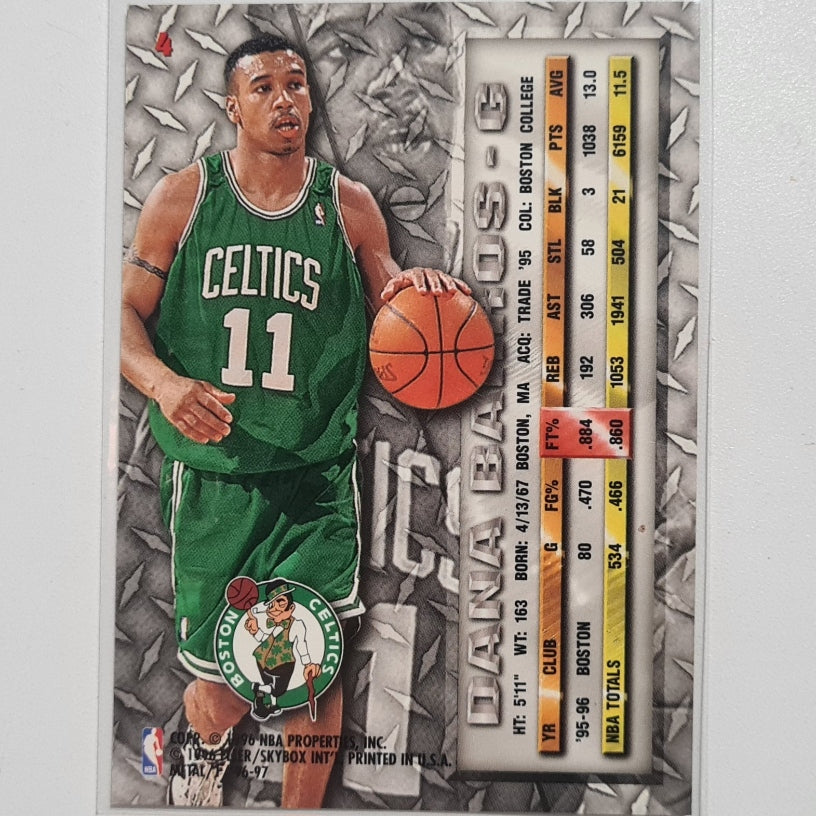 Dana Barros 1996 Fleer Metal 96-97 #4 NBA Basketball Boston Celtics excellent-mint