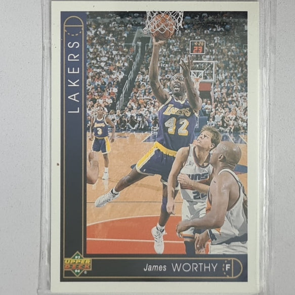 James Worthy 1993 Upper-Deck collectors choice #142 NBA Basketball LA Lakers very good sleeved