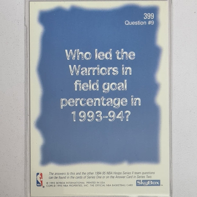 Golden state warriors logo card Skybox #399 NBA Basketball Golden State Warriors very good-ex