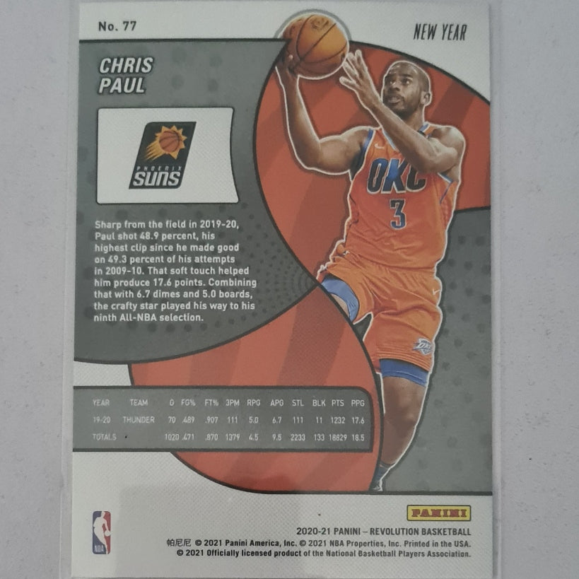 Chris Paul 2020-21 Panini Revolution NEW Year variant #77 Oklahoma City thunder Ex-mint