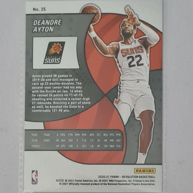 Deandre Ayton 2020-21 Panini Evolution #25 NBA Basketball Phoenix Suns excellent Sleeved