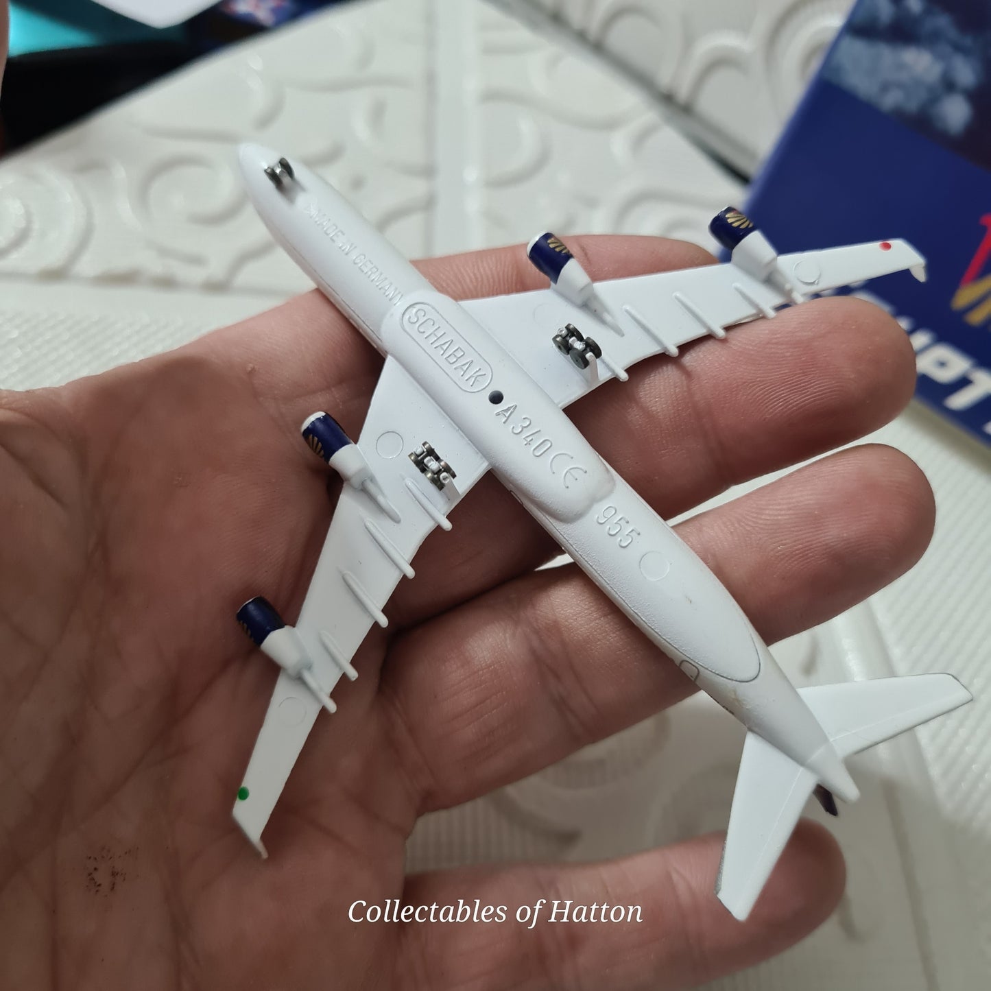 Schabak 1:600 Airbus A340 Egypt Air diecast plane boxed made in Germany VGC