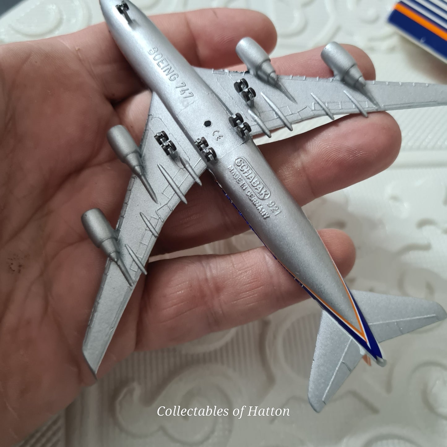 Schabak 1:600 South African Airways SAA Boeing 747-400 diecast plane boxed made in Germany VGC