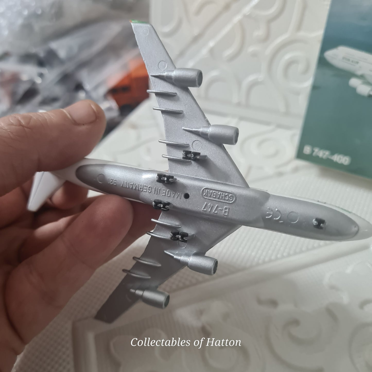 Schabak 1:600 Boeing 747-400 EVA Air diecast plane boxed made in Germany VGC