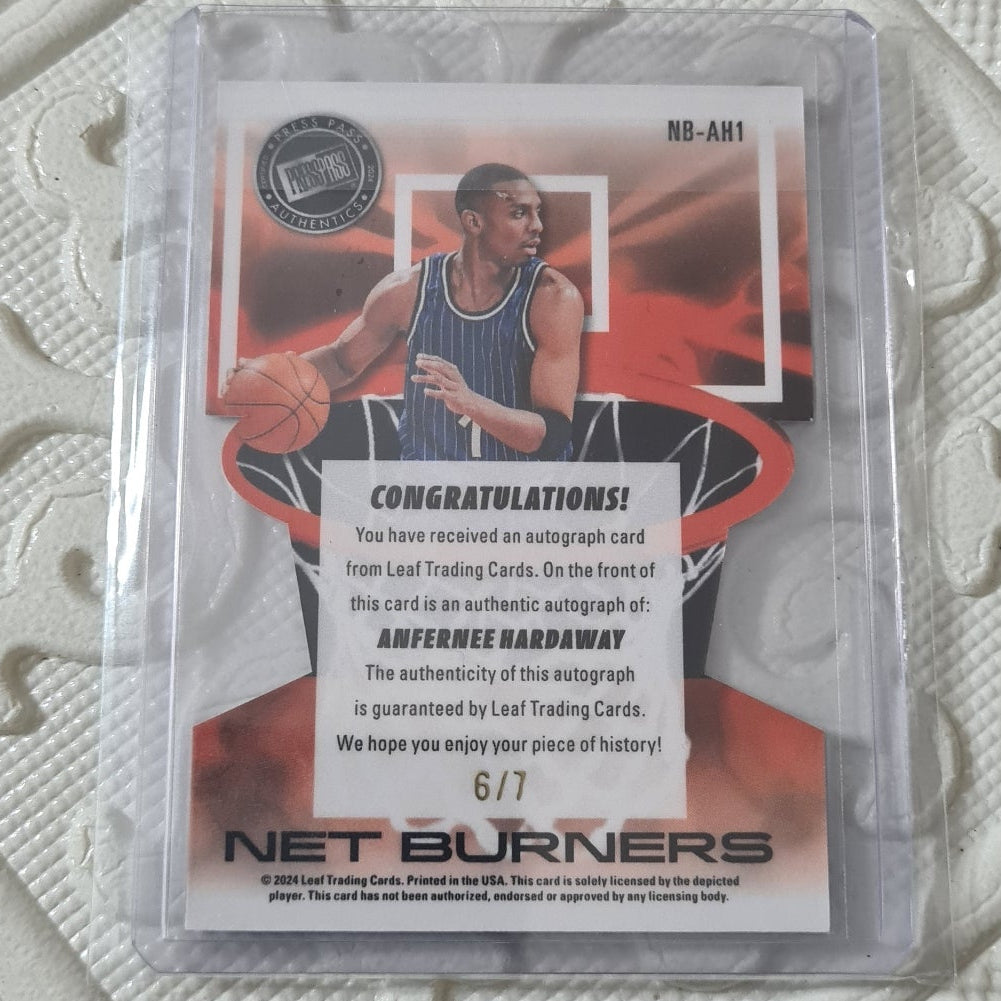 anfernee hardaway autograph