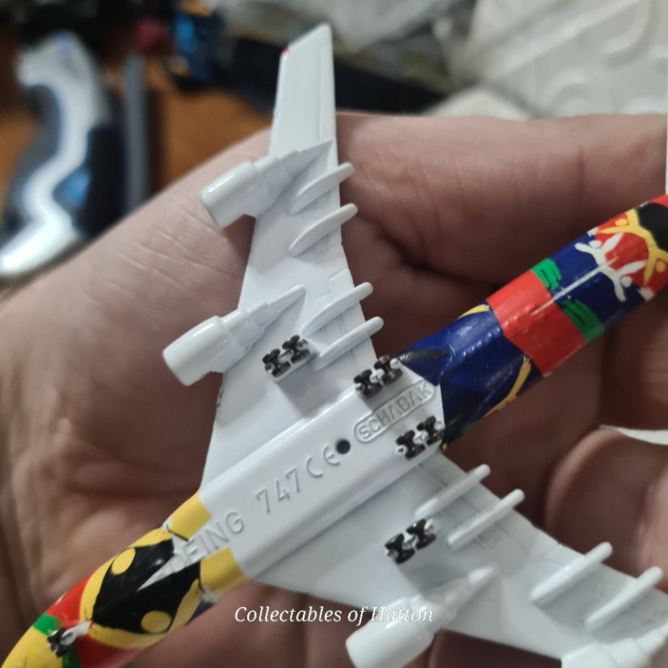 Schabak 1:600 Boeing 747-300 South African airways diecast plane boxed made in Germany excellent 901/8nd