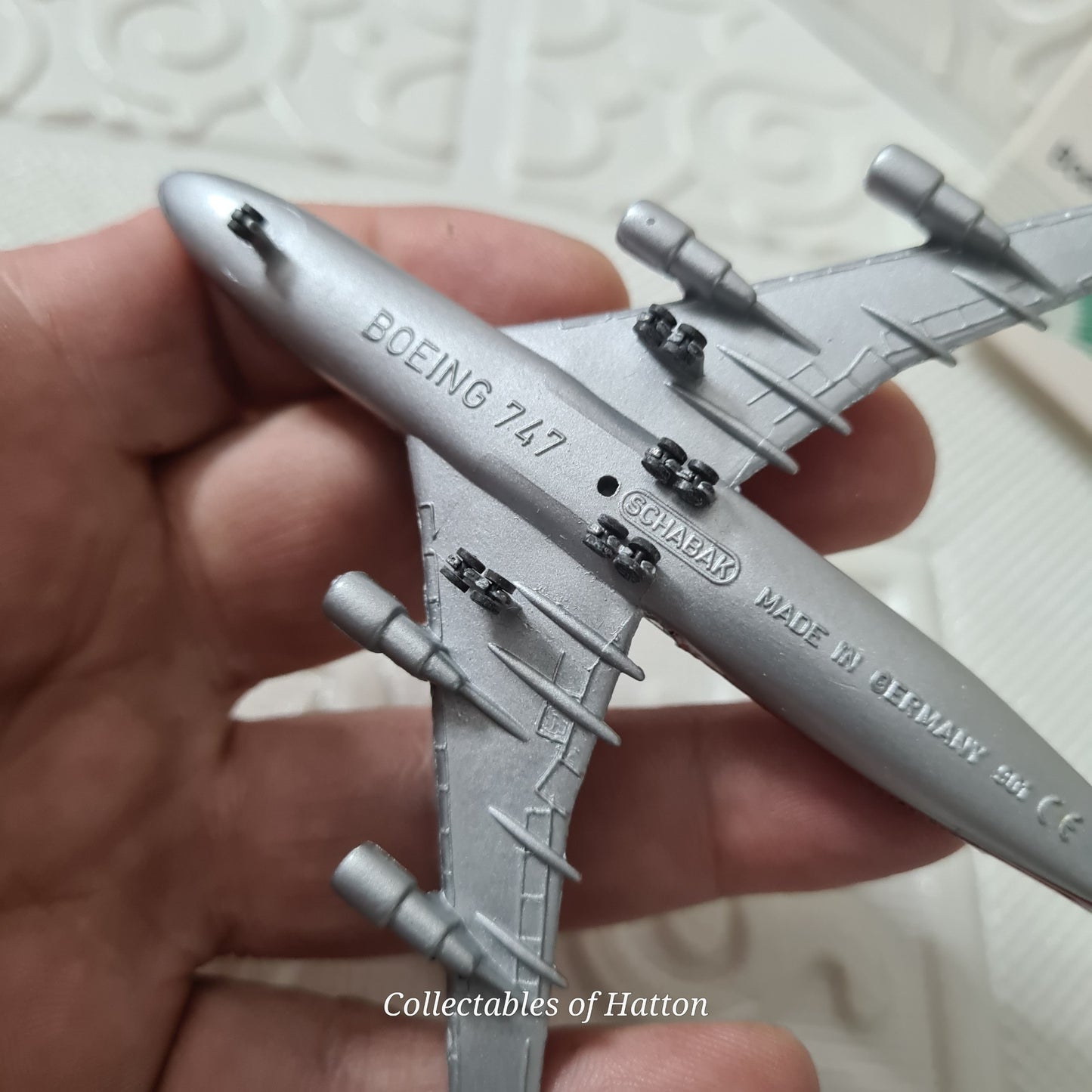 Schabak 1:600 Boeing 747-200 Air Madagascar diecast plane boxed made in Germany Excellent 901/136