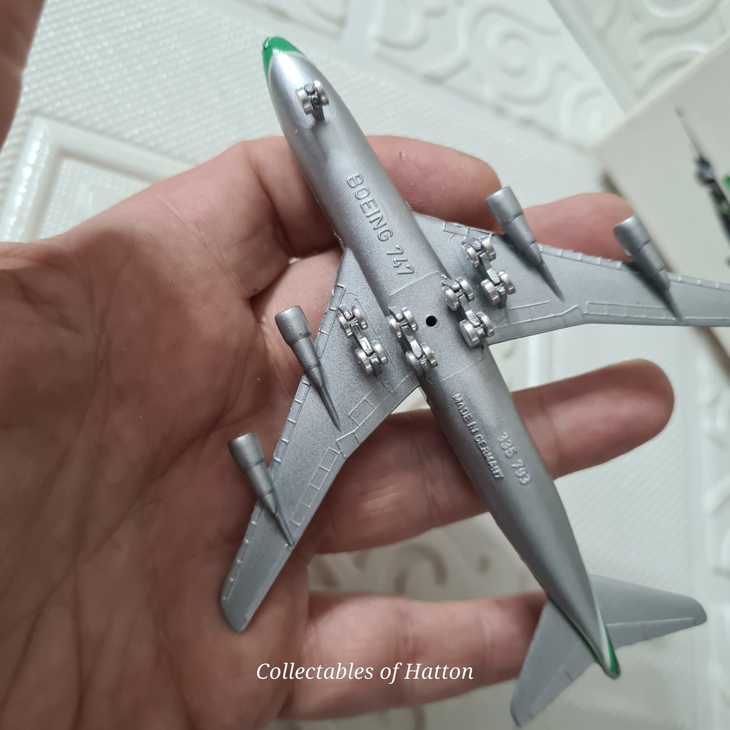 Schabak 1:600 Boeing 747-200 Cathway Pacific diecast plane boxed made in Germany Good 901/50a