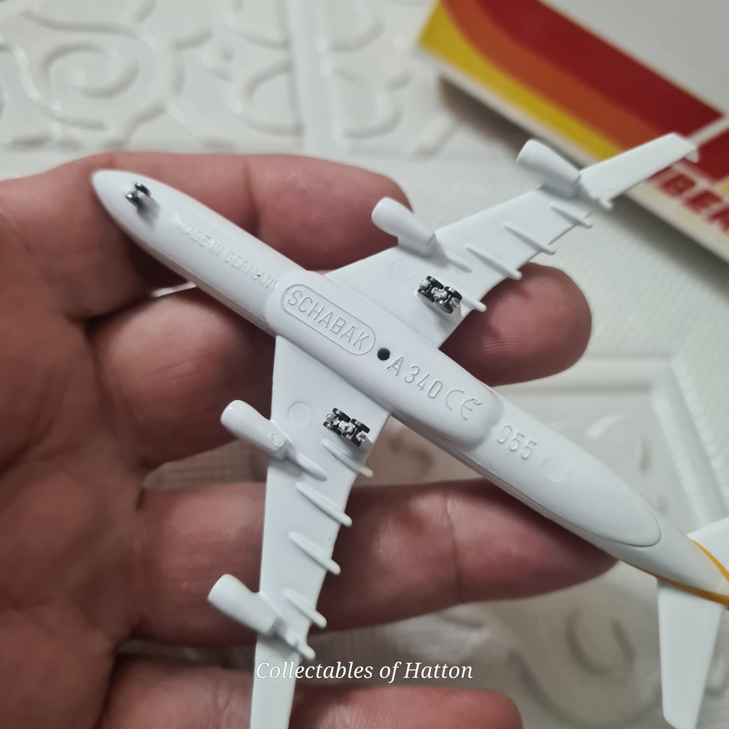 Schabak 1:600 Airbus A340 A 340 Iberia diecast plane boxed made in Germany boxed 955/20