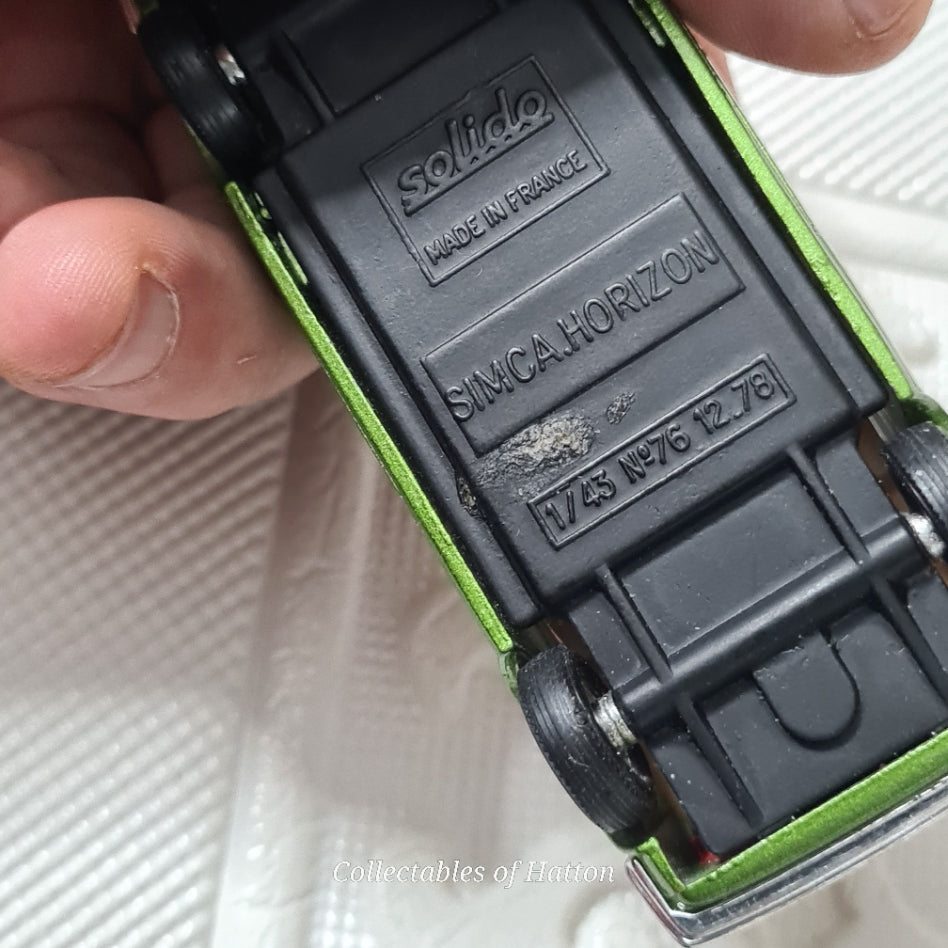 Solido 1:43 Simca Horizon Chrysler metallic green loose diecast excellent