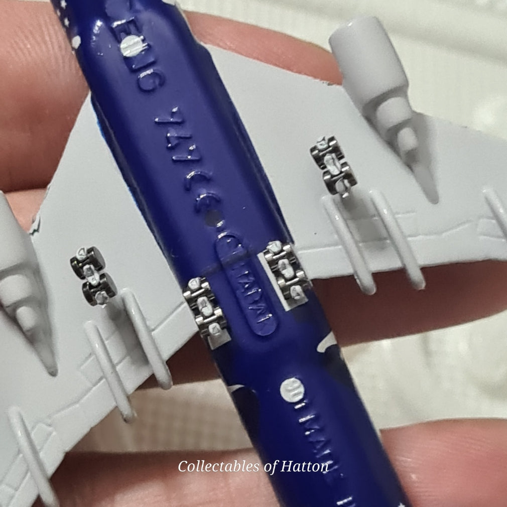 Schabak 1:600 Boeing 747 Alitalia Baci rare livery Germany diecast plane boxed 901/15d