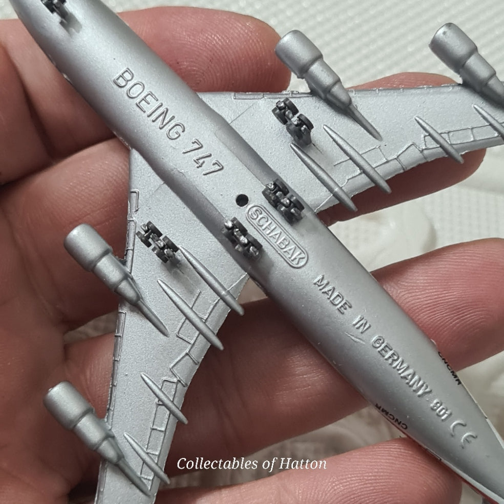 Schabak 1:600 Boeing 747-400 Ram Royal Air Maroc Germany diecast plane boxed 921/118