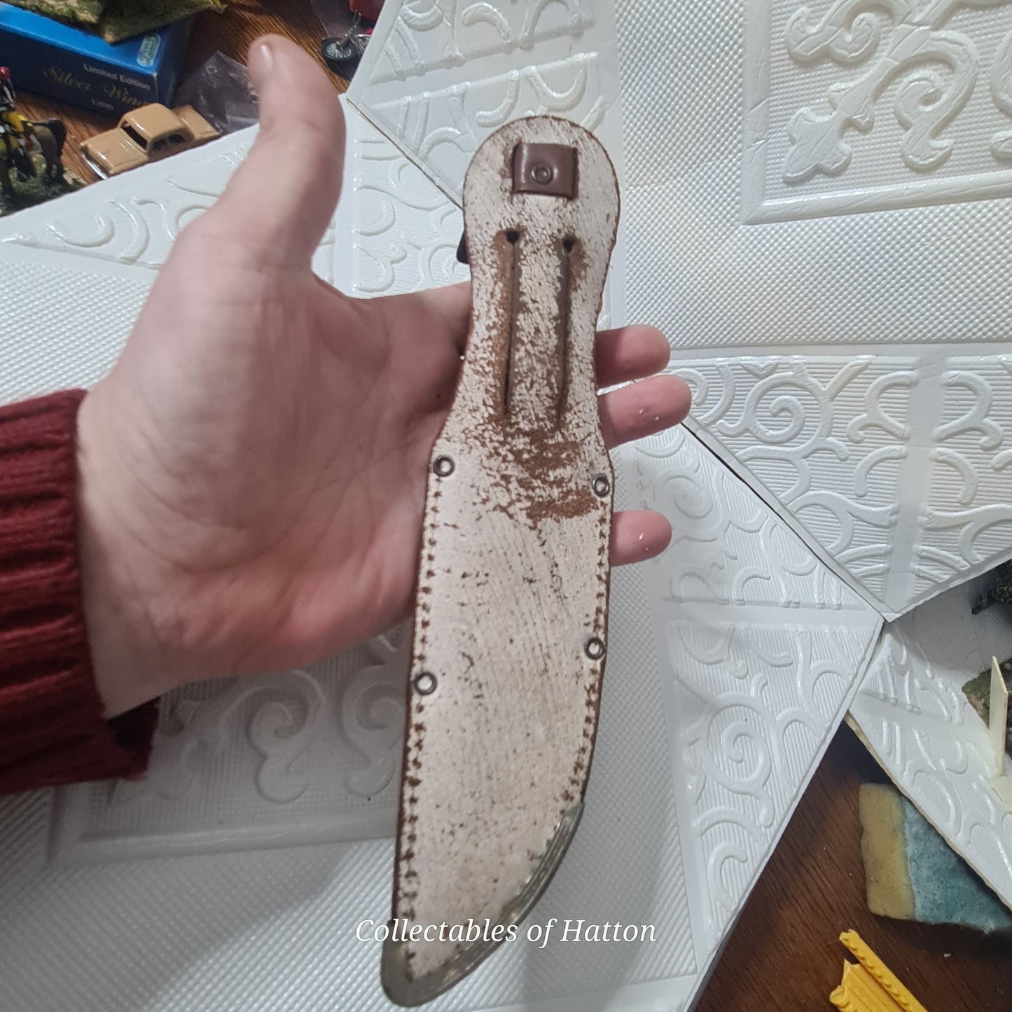 Solingen wilhelm Tell German made stag handle hunting knife high quality old