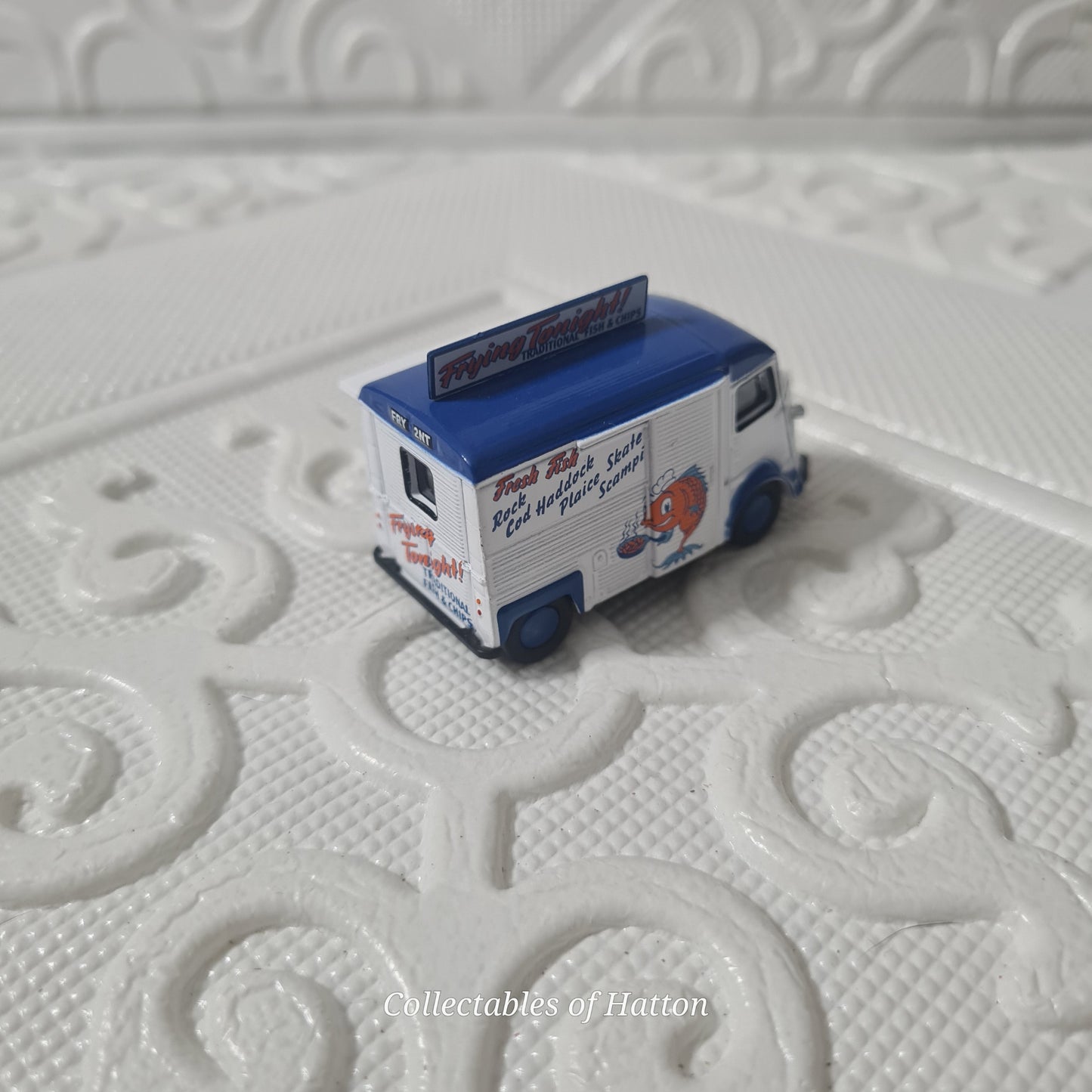 Oxford Diecast 1:76 Citroen H Van Frying tonight fish & chips van loose excellent
