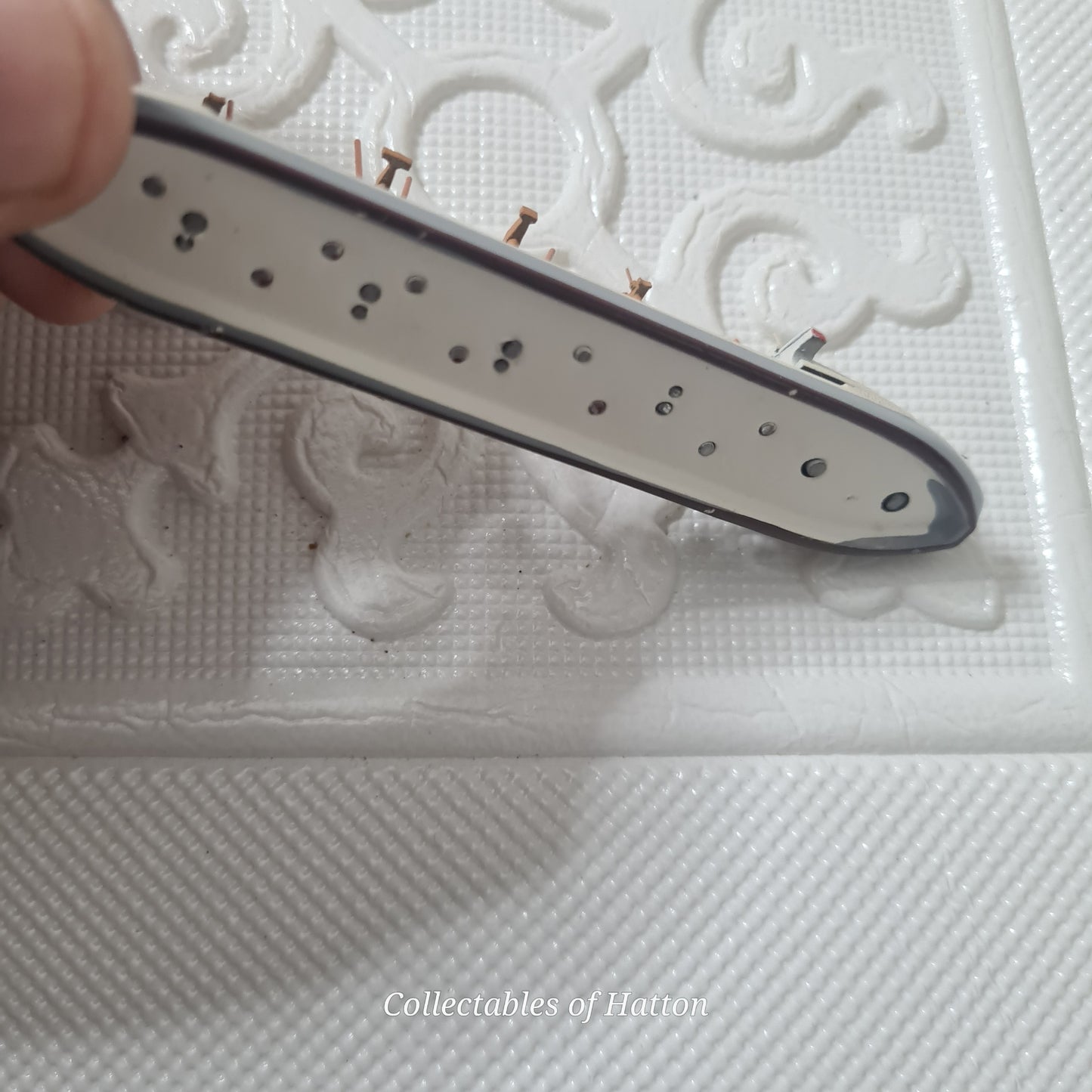 Hansa S 375 1:1250 Waterline Freighter "Lumumba" type GLR 1974 metal model ship loose