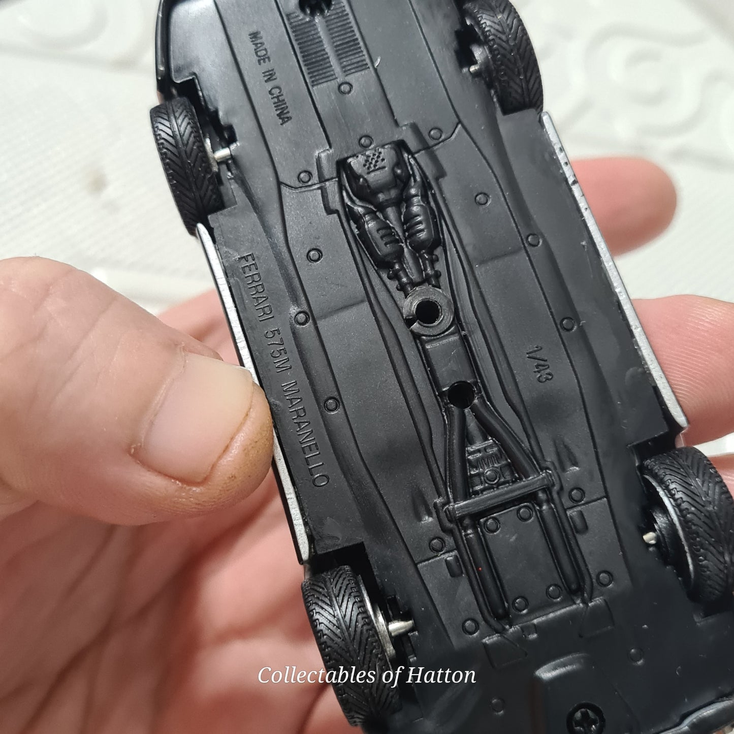 Panini Supercars Collection 1:43 Ferrari 575M Maranello silver loose diecast model perfect