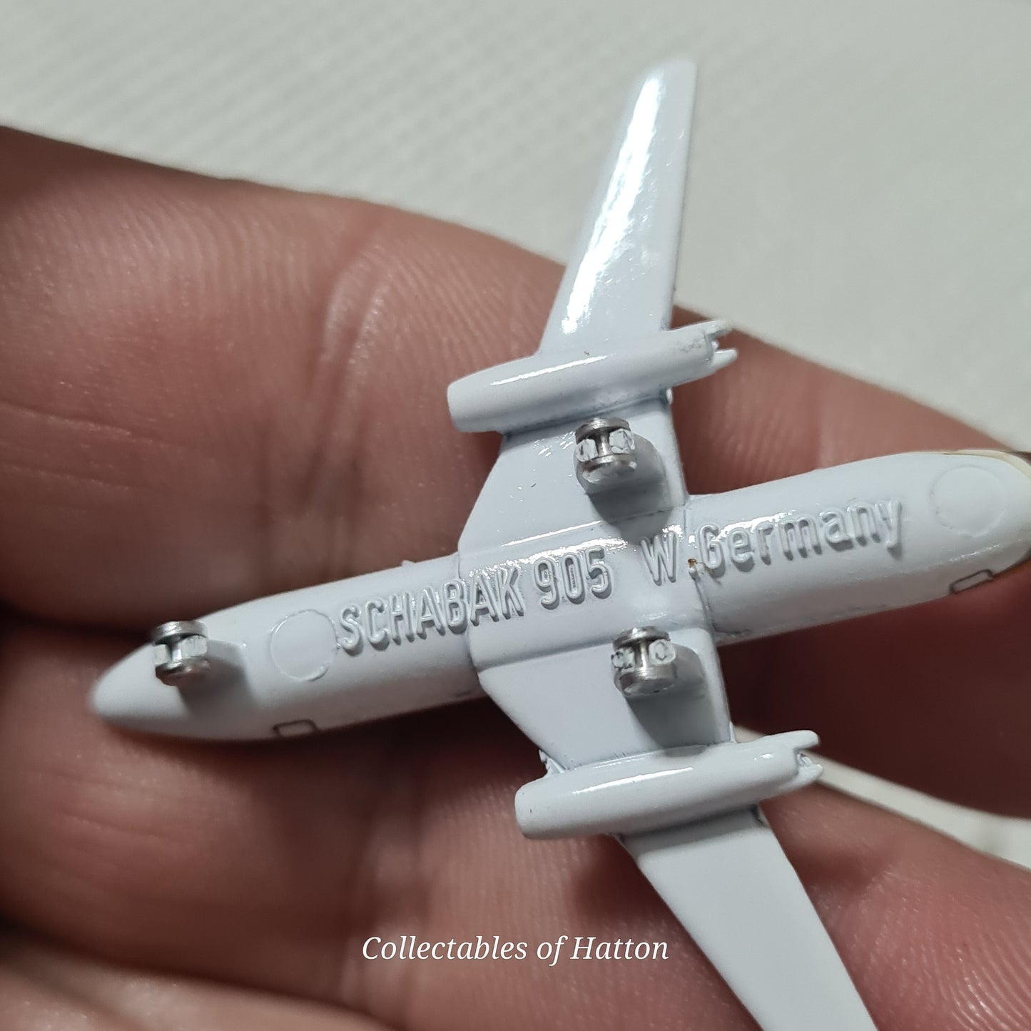 Schabak 1:600 Fokker 50 BusyBee busy bee made Germany diecast plane 930/91