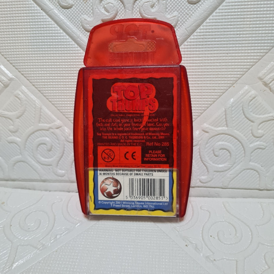 Top Trumps Beano winning moves 2001 set used but good example