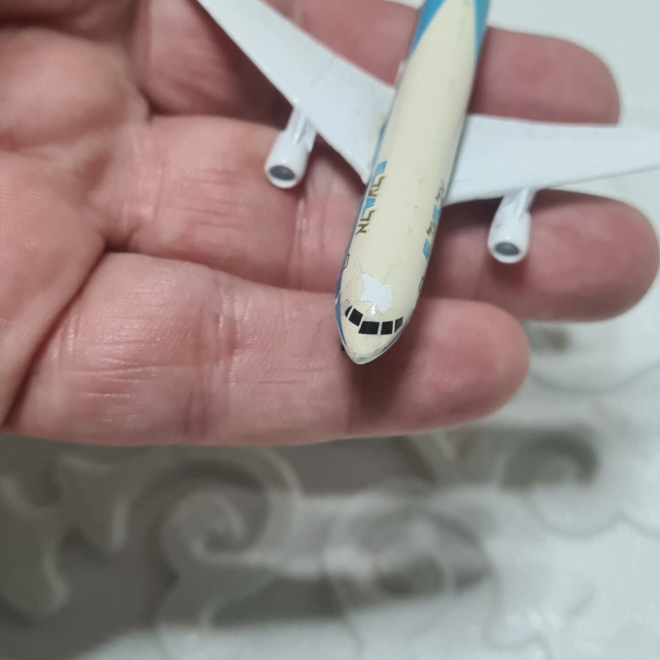 Schabak 1:600 boeing 767 EL AL made in Germany diecast plane 907/22