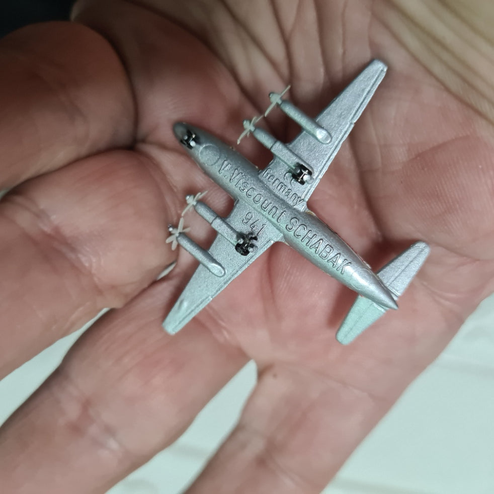 Schabak 1:600 Vickers Viscount Austrian Airlines miniature German made diecast model plane 941/13