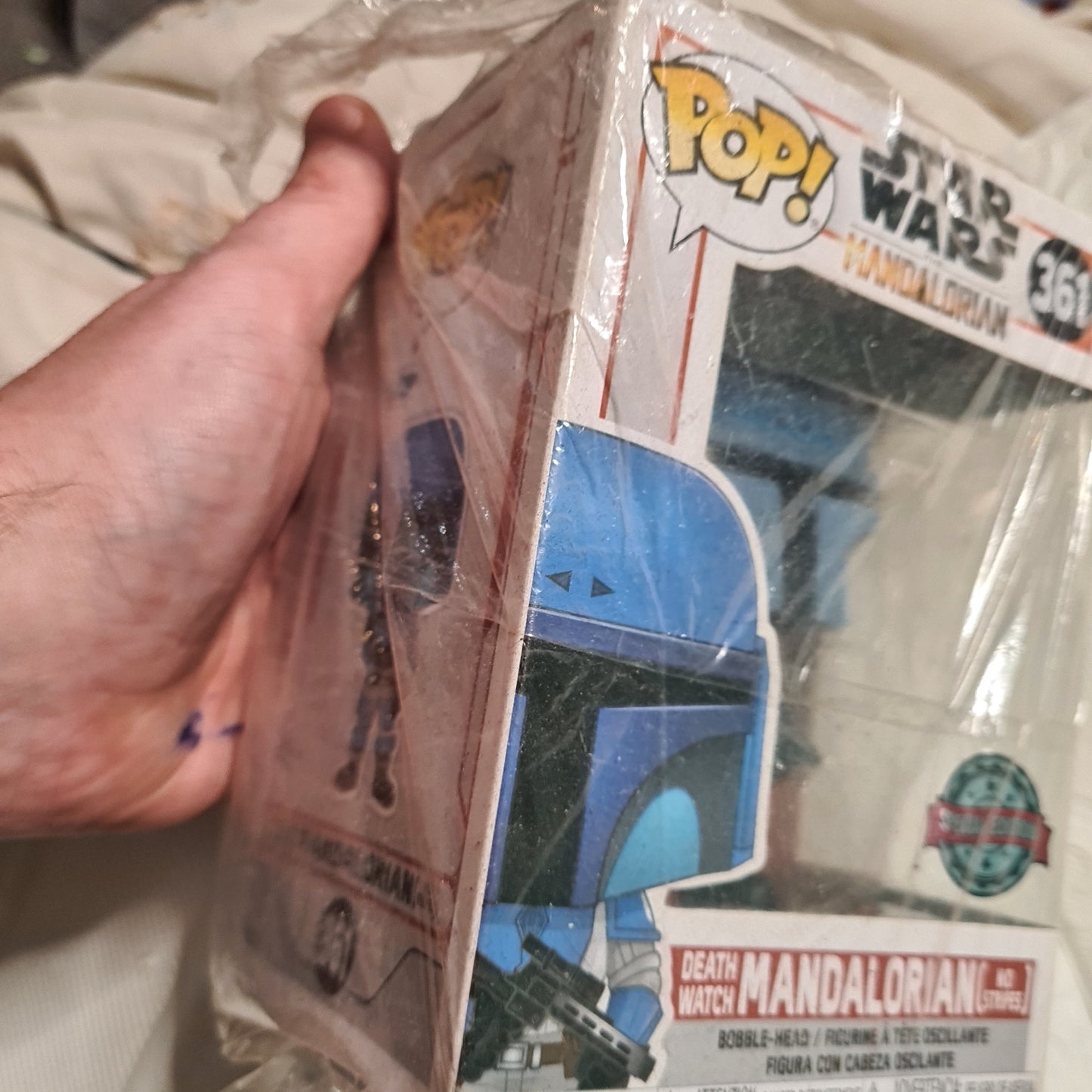 Funko Pop! The Mandalorian Death Watch (No Stripes) Blue #361 Special Edition