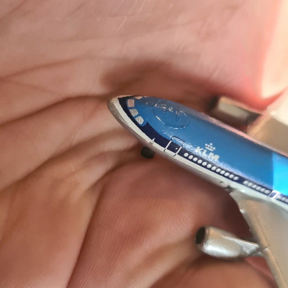 Schabak 1:600 Airbus A-310 KLM plane 923/5 boxed fair decal crease