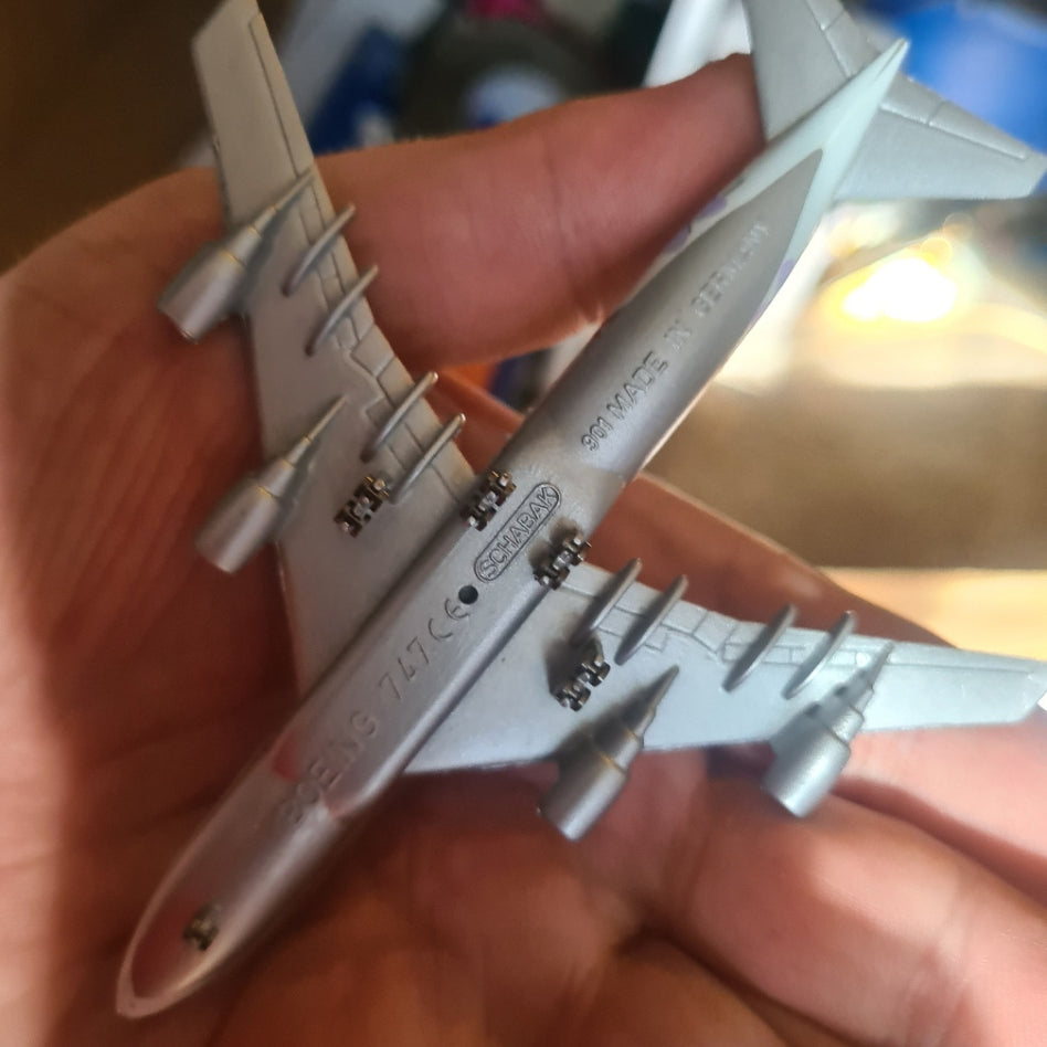 Schabak 1:600 Boeing 747-200 JAL Japan Airlines Reso'Cha diecast plane 901/11rl VGC boxed