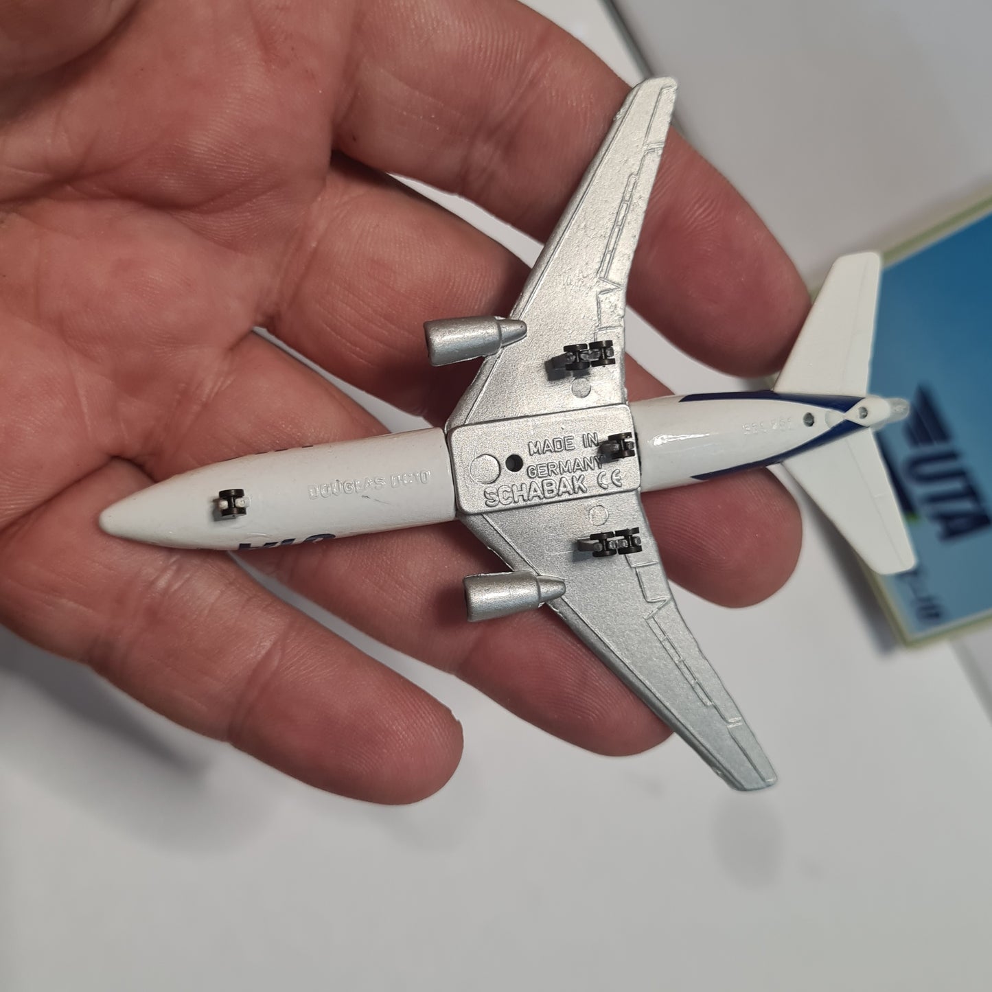 Schabak 1:600 DC-10 UTA Air France diecast plane 902/107 VGC boxed