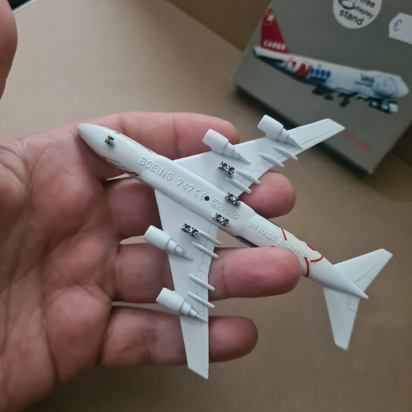 Schabak 1:600 Boeing 747-200F Northwest Airlines Cargo diecast plane 901/37c VGC boxed