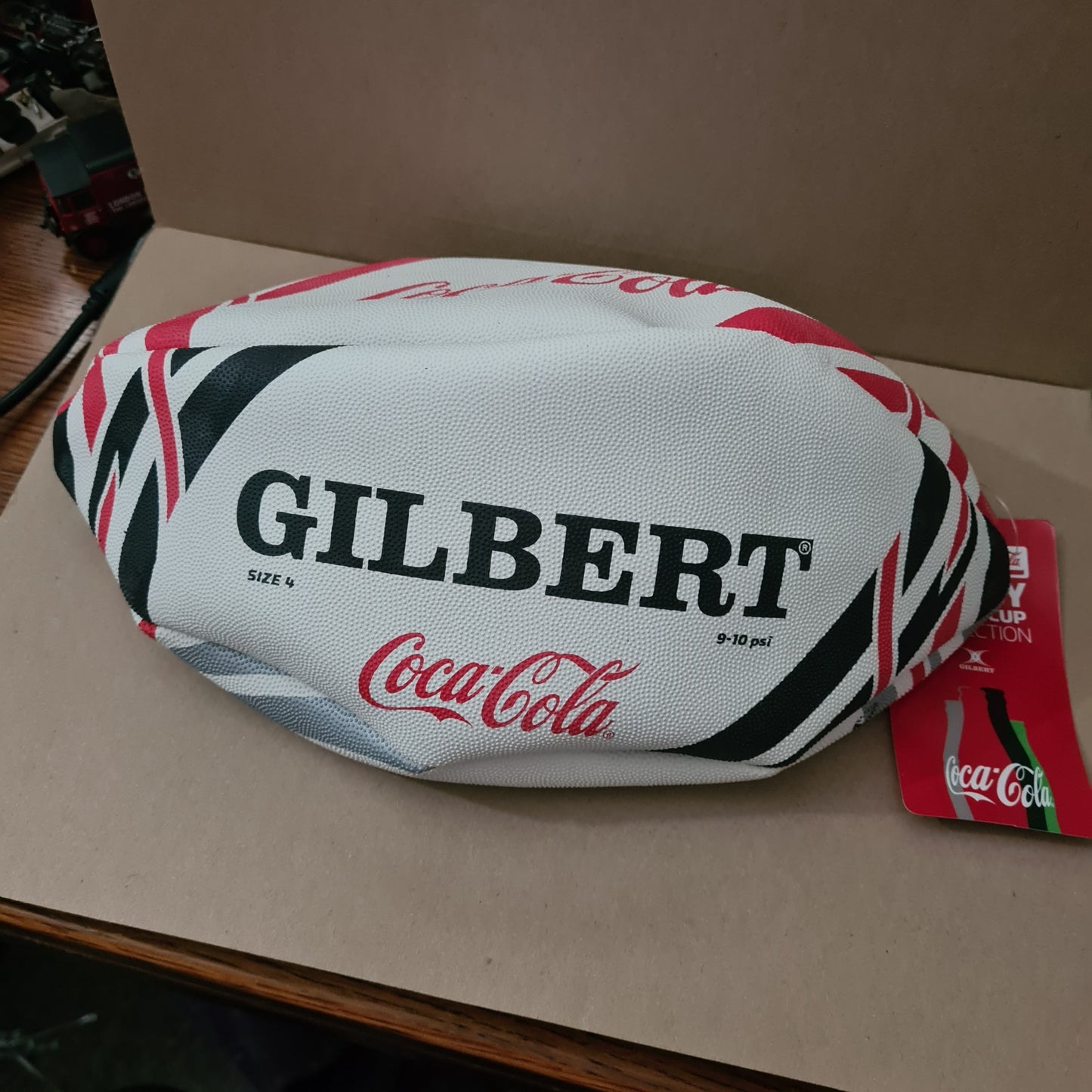 2015 Rugby World cup Gilbert Coca-Cola Ball signed by Jonny Wilkinson lovely item clean