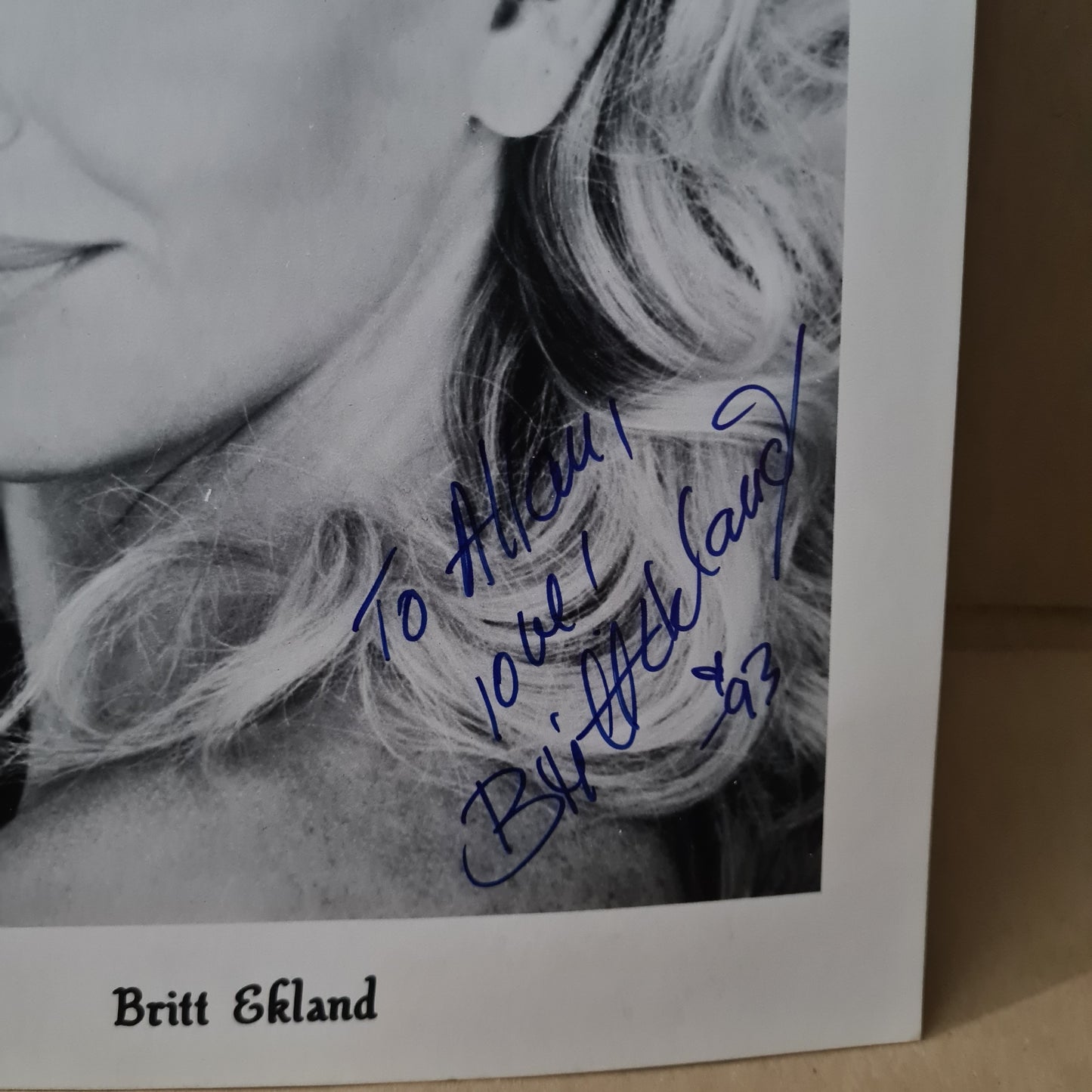 Britt Ekland 007 etc actress autograph signed photo