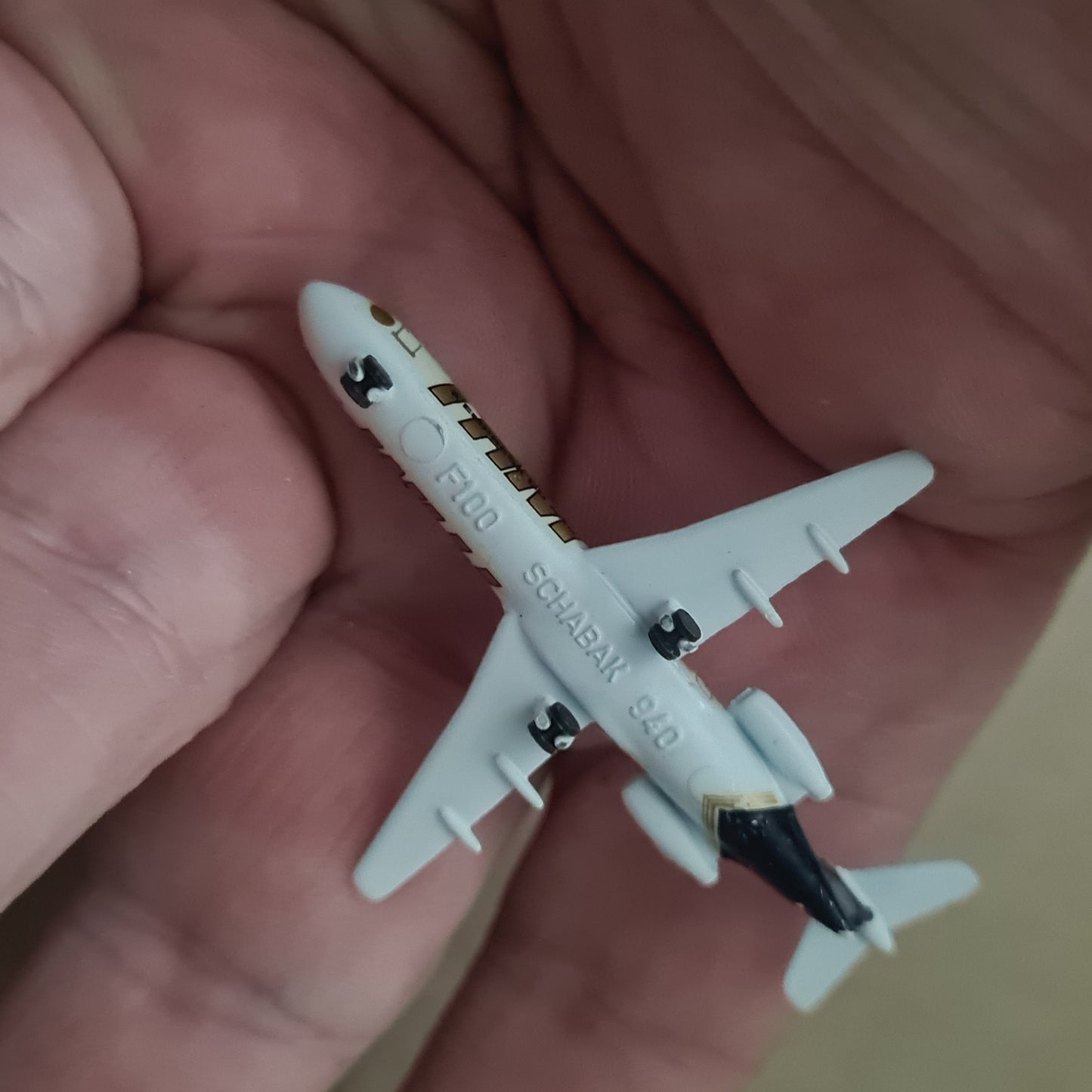 Schabak 1:600 Fokker 100 TAM Airlines diecast plane 940/191 VGC boxed
