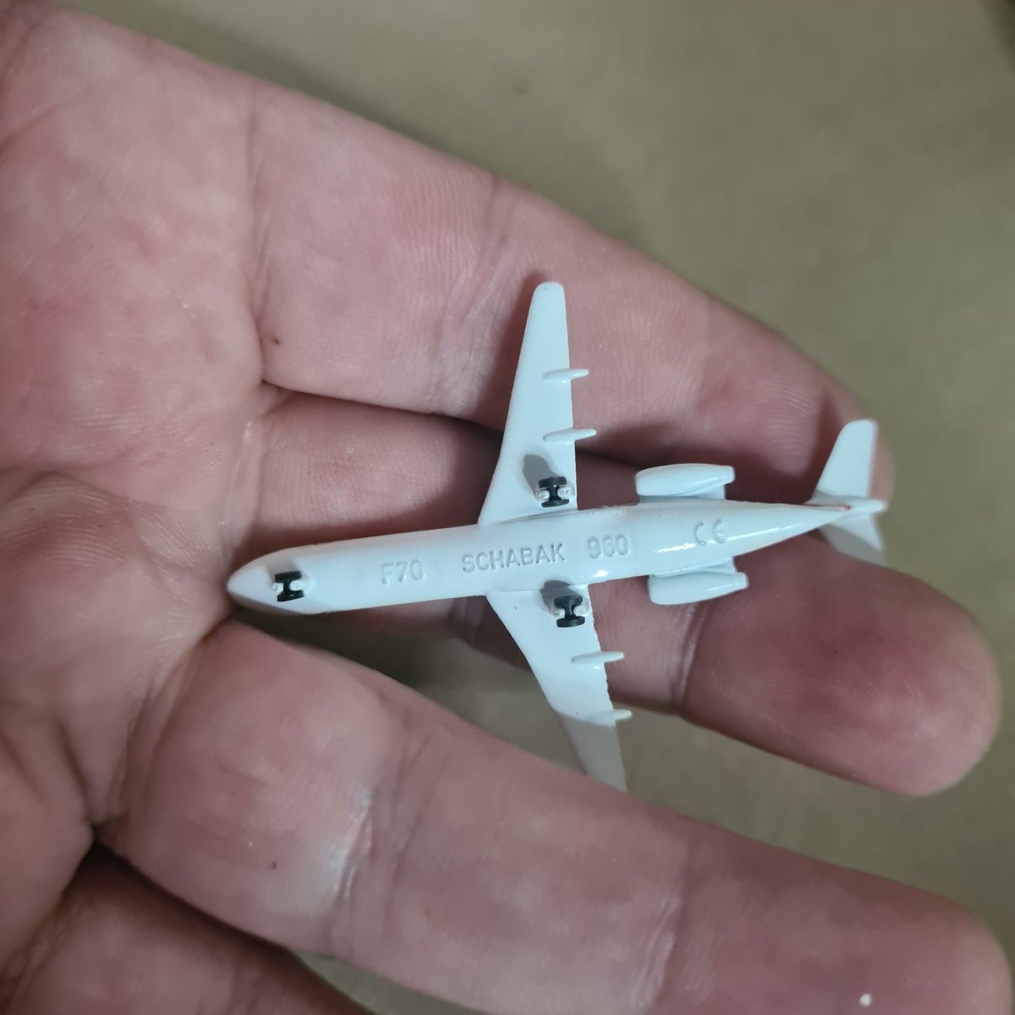 Schabak 1:600 Fokker 70 Austrian Airlines diecast plane 960/13 VGC boxed