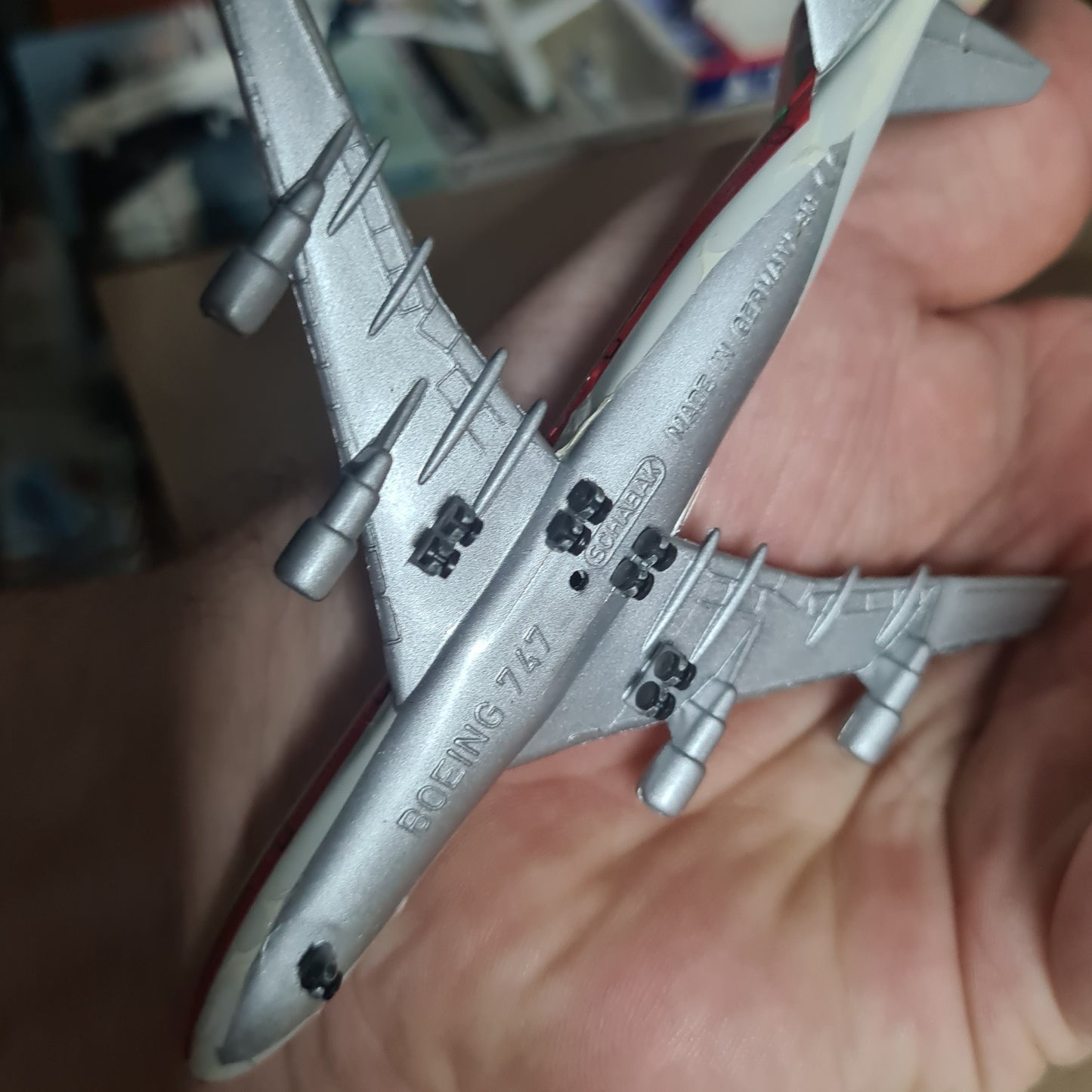 Schabak 1:600 Boeing 747 Air Portugal diecast plane 901/26 good boxed