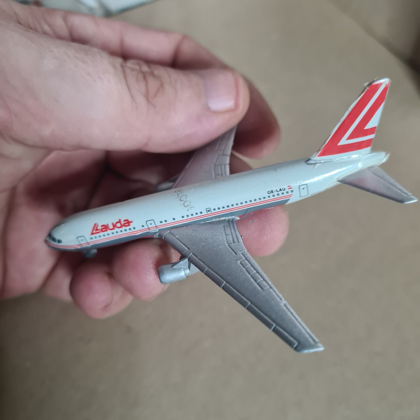 Schabak 1:600 Boeing 767 Lauda Air diecast plane 907/56 fair good boxed