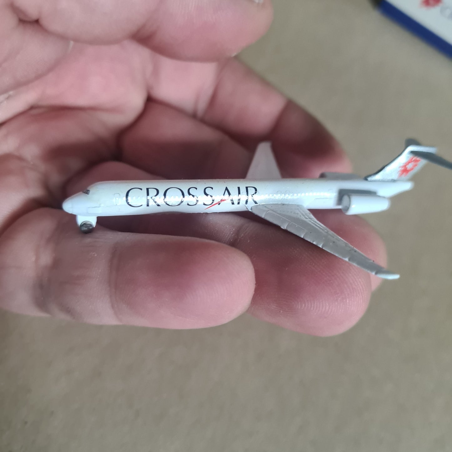 Schabak 1:600 MD-83 Cross Air "crossair" diecast plane 904/80 VGC boxed