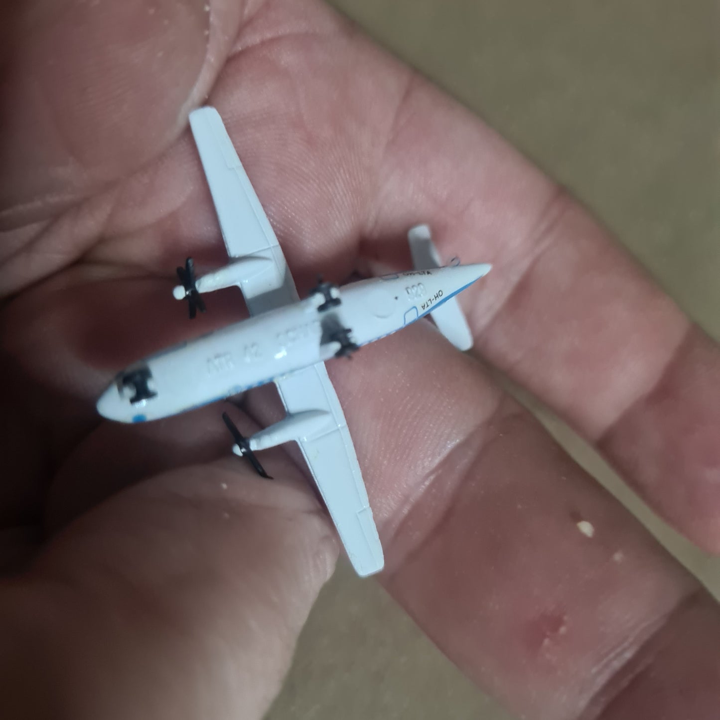 Schabak 1:600 ATR 42 Finnair German Diecast model plane 929/59 VGC Boxed