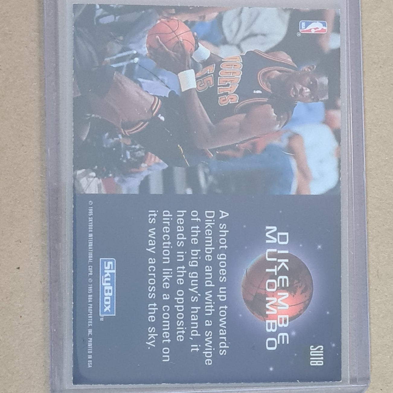 Dikembe Mutombo Skybox 1995 Slammin Universe #SU18 NBA Basketball Denver Nuggets Ex- sleeved