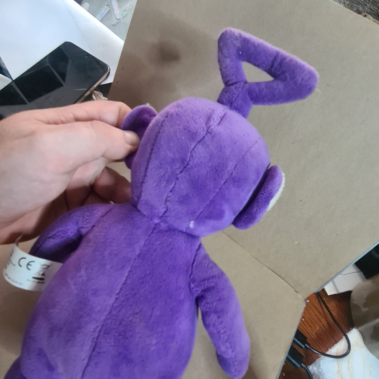 Teletubbies Tinky Winky Plush 2017 Character Options Purple Soft Toy Talking 11" used