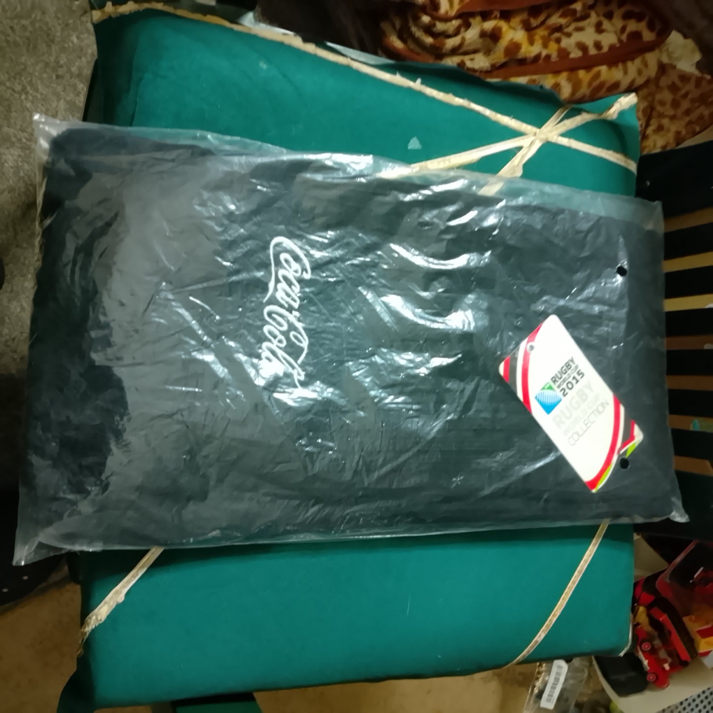 2015 Rugby World cup coca-cola official scarf black unused in baggie