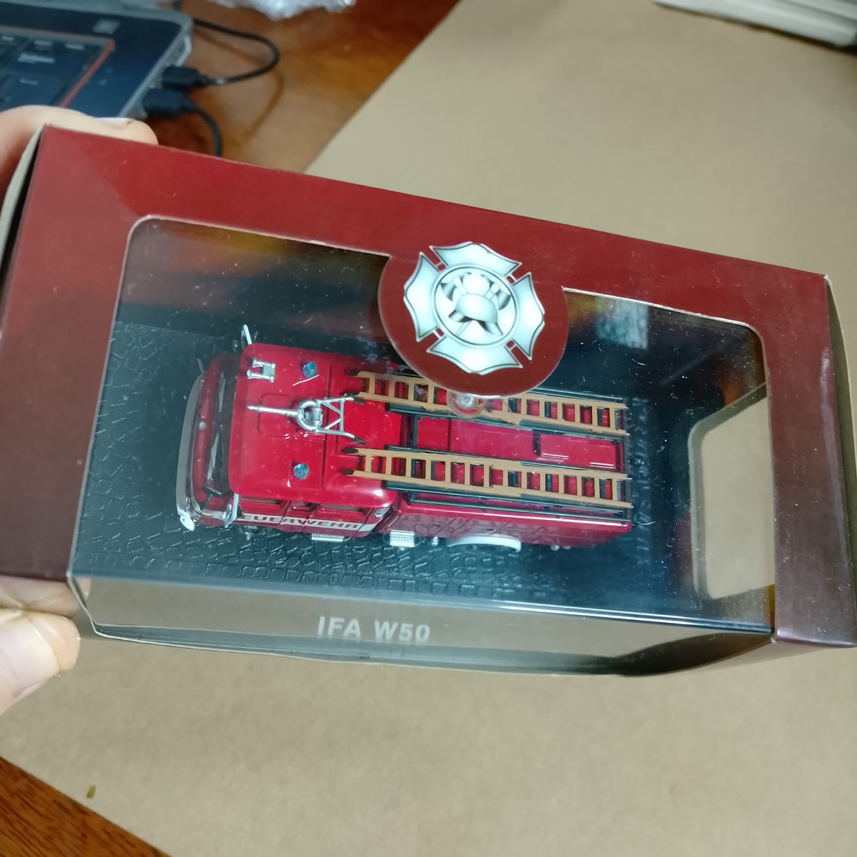Atlas editions 1:76 IFA W50 Feuerwehr classic fire engine diecast model perfect boxed