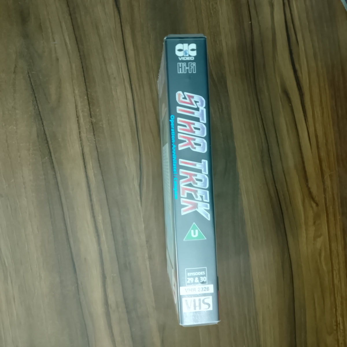 Star Trek CIC Video VHS Cassette episodes 29 & 30 Operation Annihilate retro film TV U