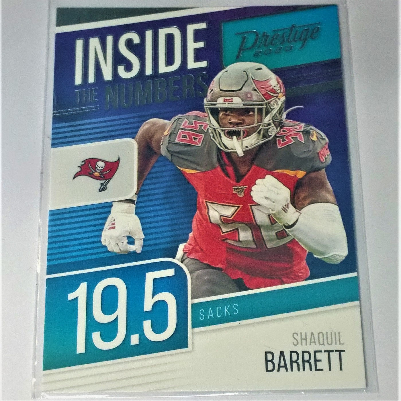 Shaquil Barrett Panini 2020 Prestige American Football No IN-SB Inside the numbers insert card