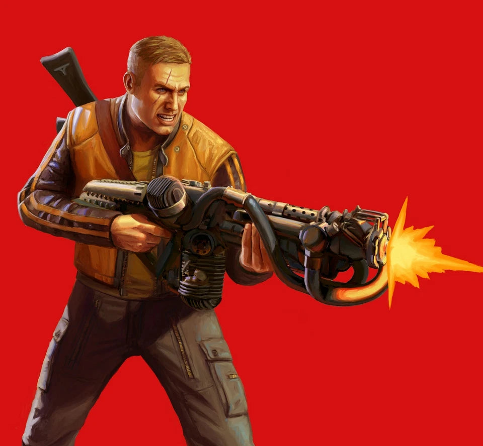 Wolfenstein II Xbox exclusive 12 inch Terror billy action figure soldier case fresh great for customs