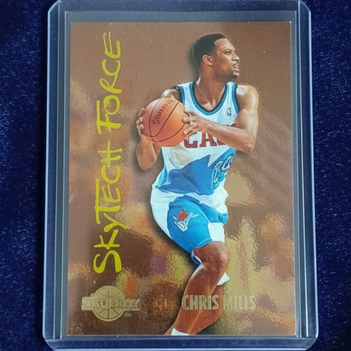 Chris Mills 1996 Skybox Skytech SF15 NBA Basketball Cleveland Cavaliers Excellent Sleeved