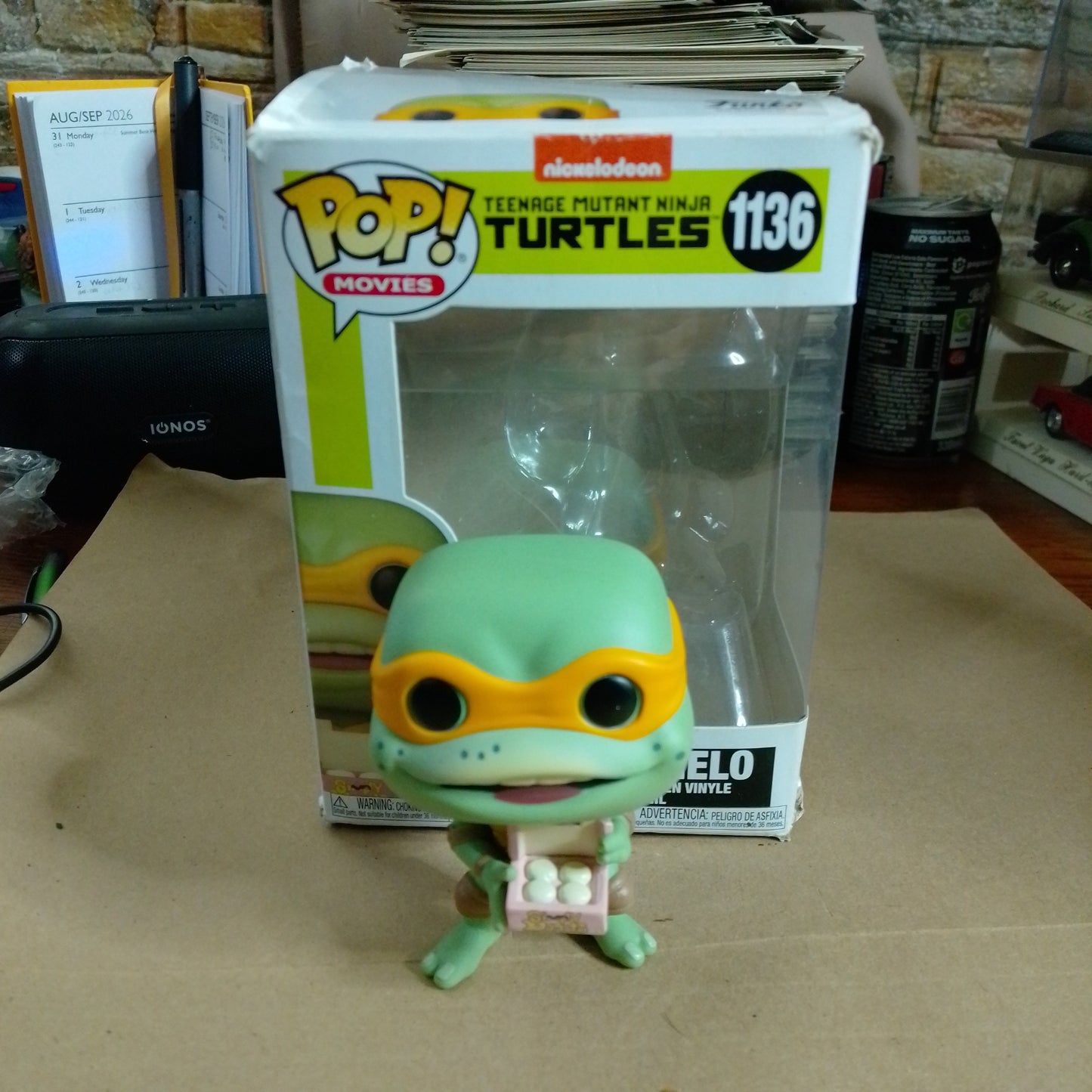 Funko Pop movies 1136 TMNT Turtles Michelangelo vinyl boxed figure