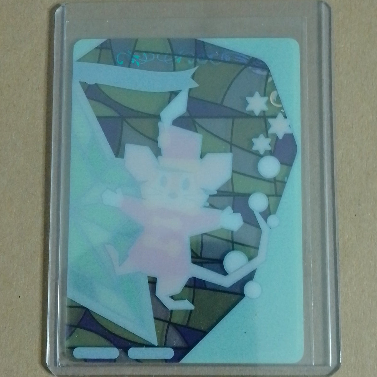 Card Fun Joyful Disney 100 HY100-UR07 Timothy Q. Mouse Stained Glass acetate card excellent sleeved
