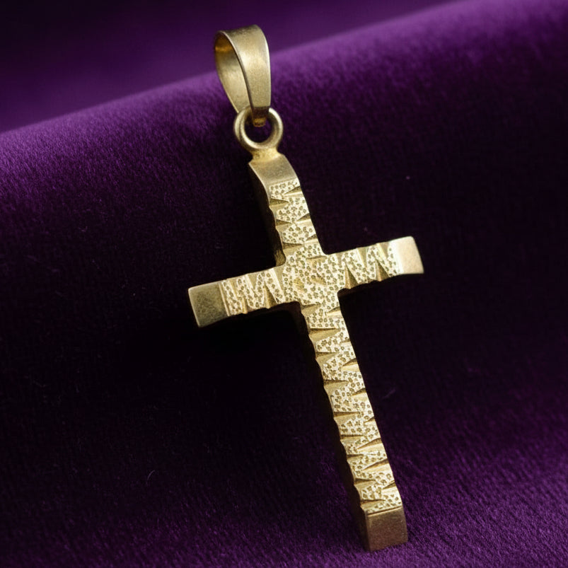 Vintage Sterling Silver Christian Cross pendant only no chain 3 grms