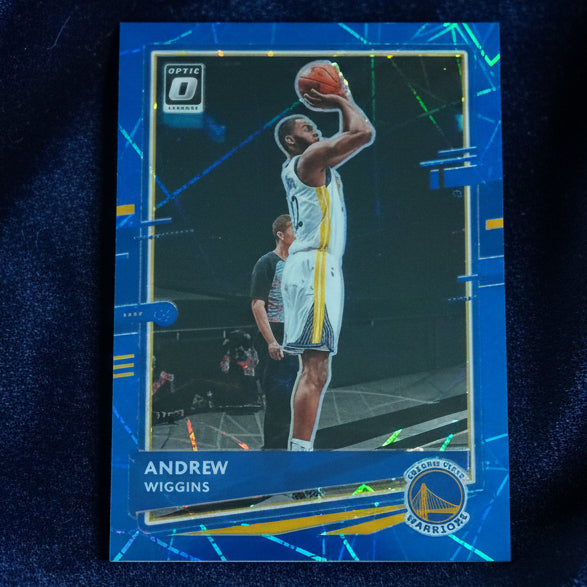 Andrew Wiggins 2020-21 Panini Donruss Optic prizm blue #146 NBA Basketball Golden State Warriors excellent