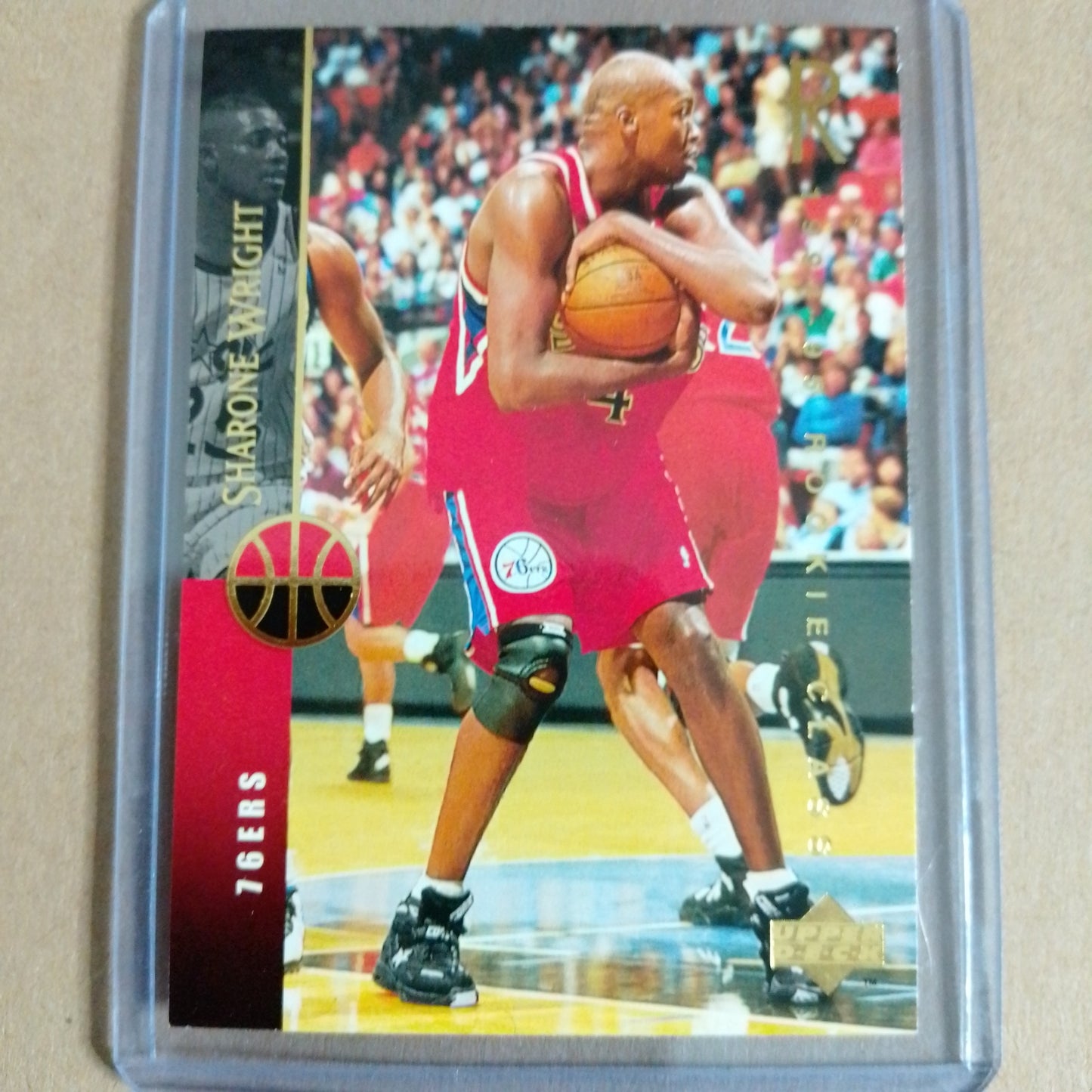 Sharone Wright 1995 Upper-Deck Rookie RC #263 NBA Philadelphia 76ers VGC +